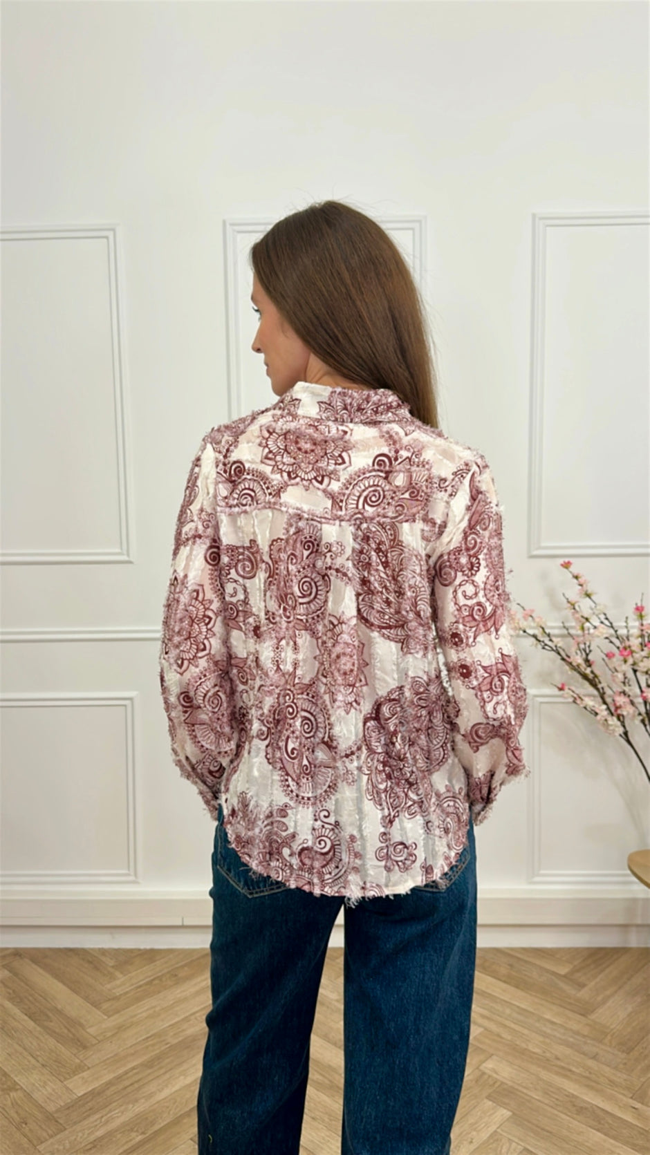 Chemise Sophina Bordeaux