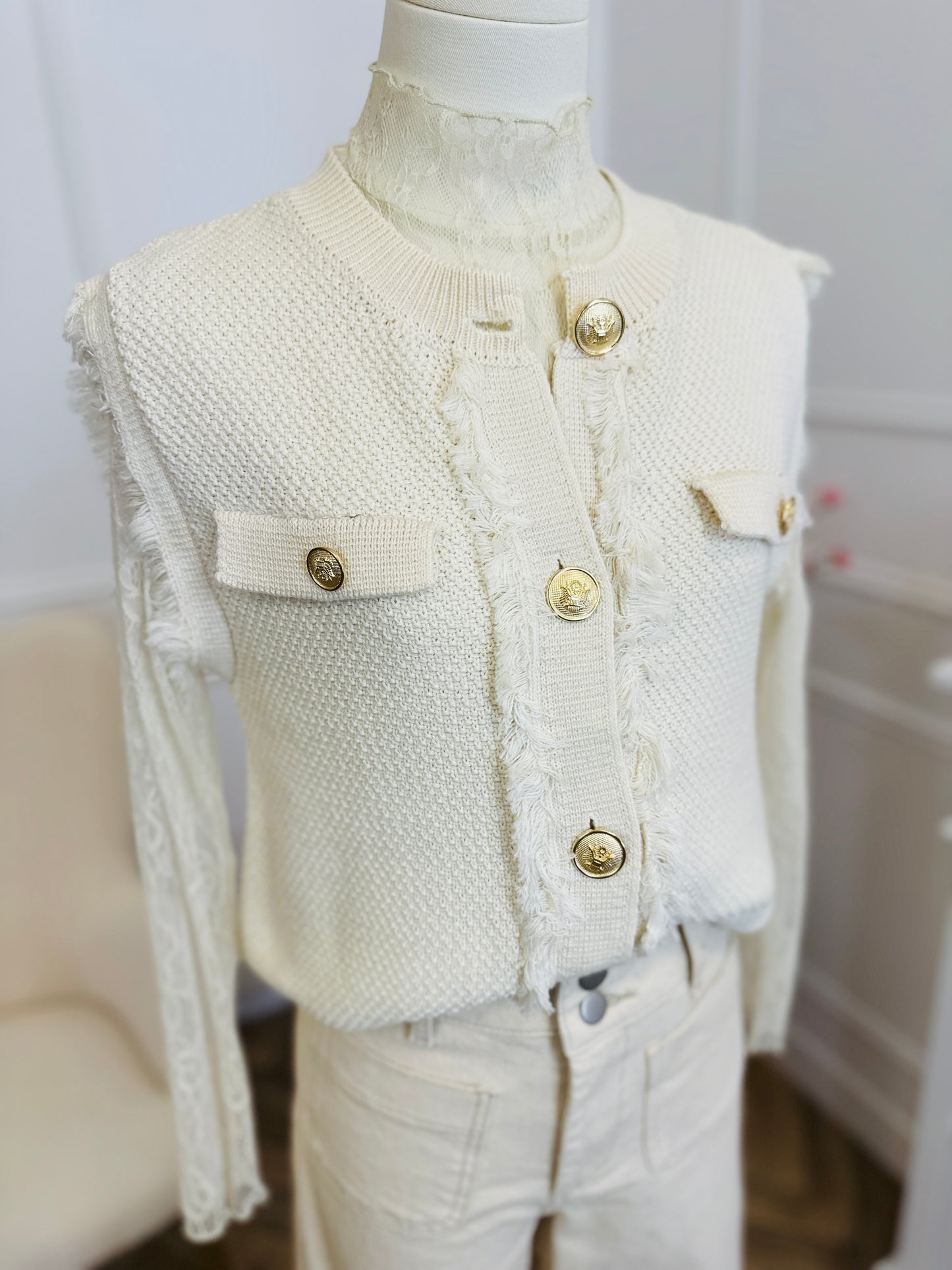 Cardigan Vayani Ecru