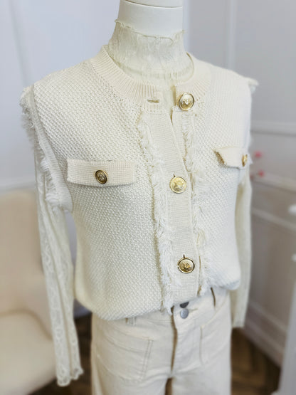 Cardigan Vayani Ecru
