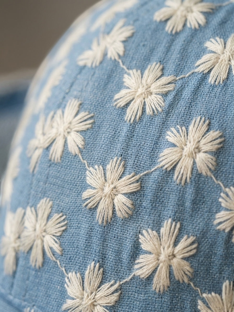 Casquette Jean Fleurs