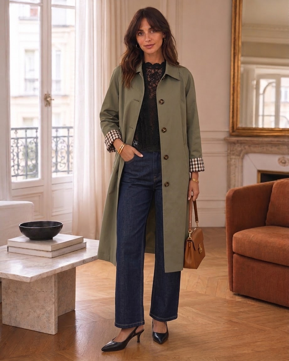 Trench Alicia Kaki