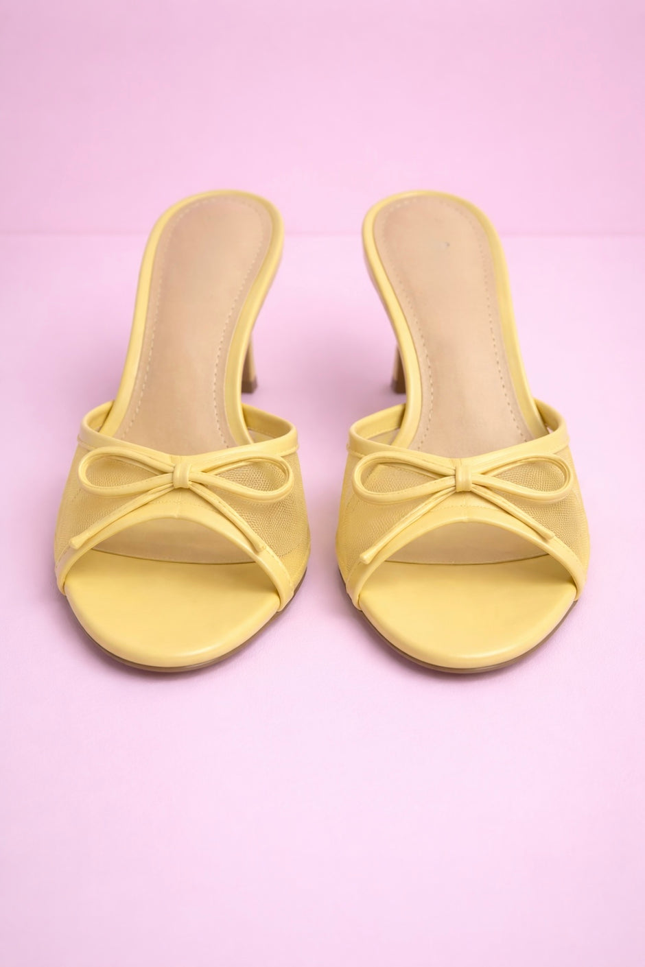 Mules à Talon Sunny Jaune