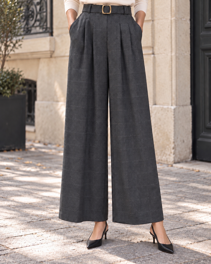 Pantalon Jacquard Marine