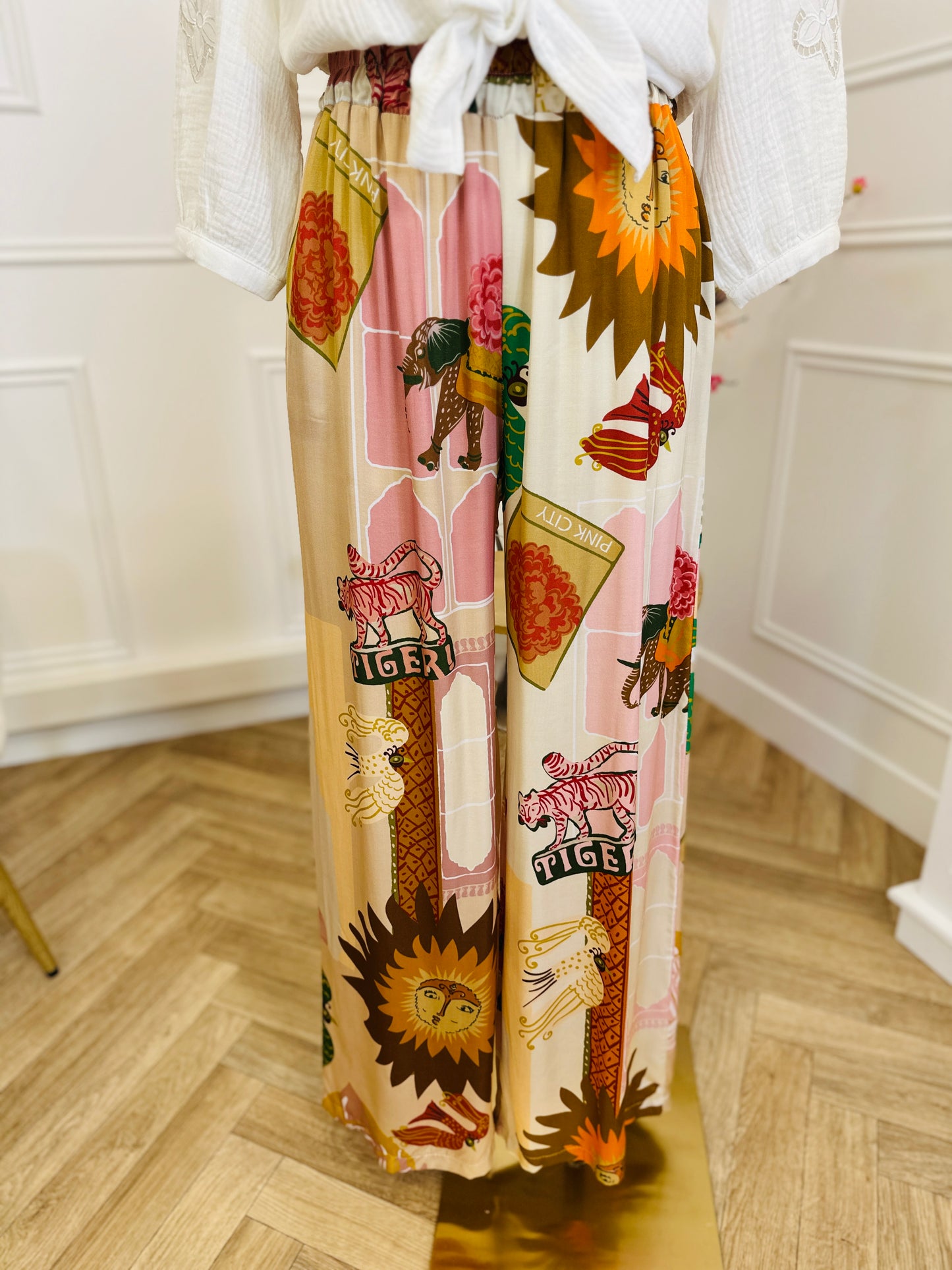 Pantalon Fluide Gaby Rose