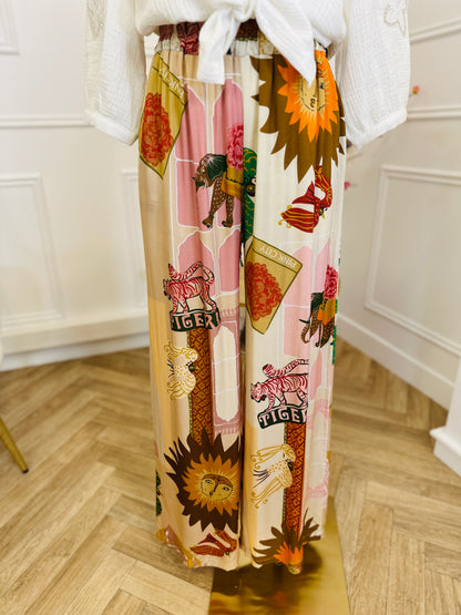 Pantalon Fluide Gaby Rose