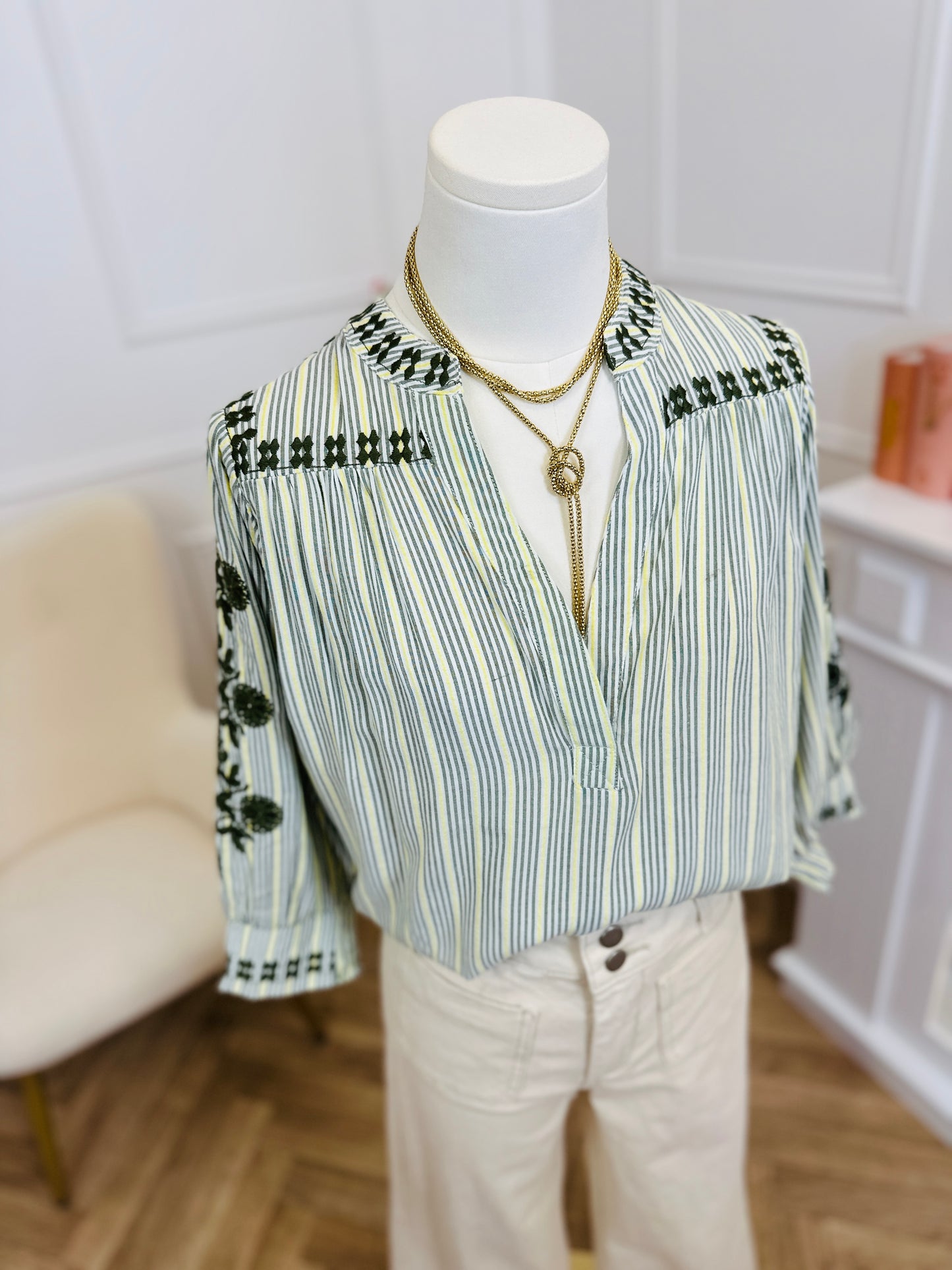 Blouse Sari Kaki