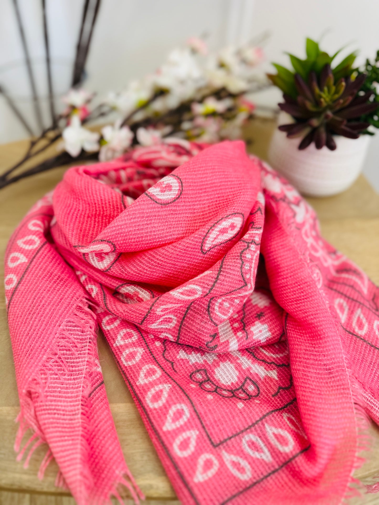 Foulard Brandy Rose Fluo