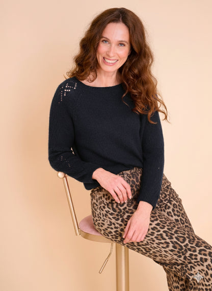 Pull Maryah Ajouré Marine