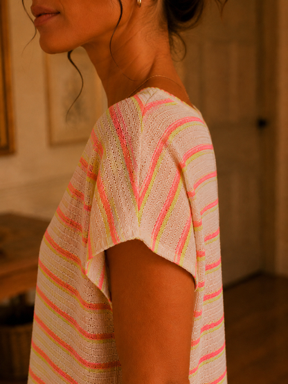 Robe Malou jaune fluo