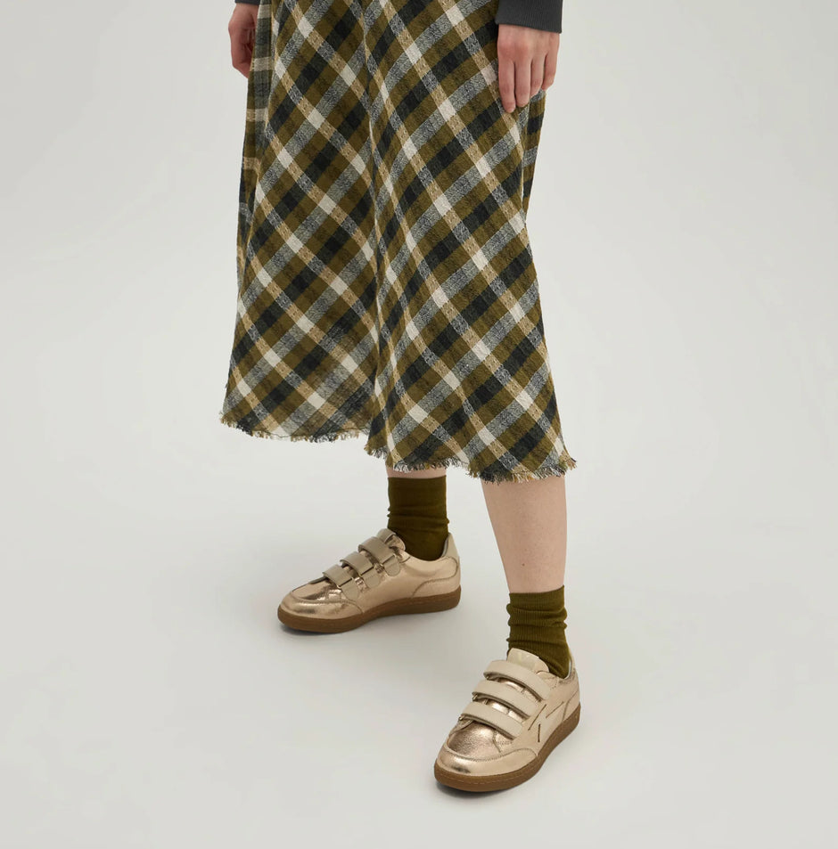 Baskets éclair Tennesse or à semelle rétro