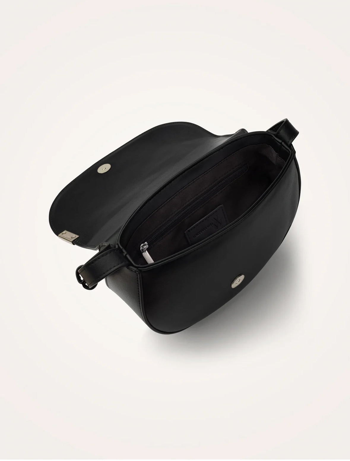 Sac bandoulière Jasmine Noir à rabat