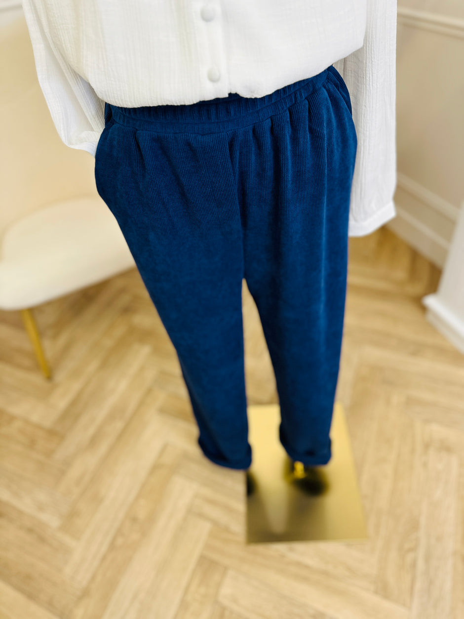 Pantalon Velours Navy