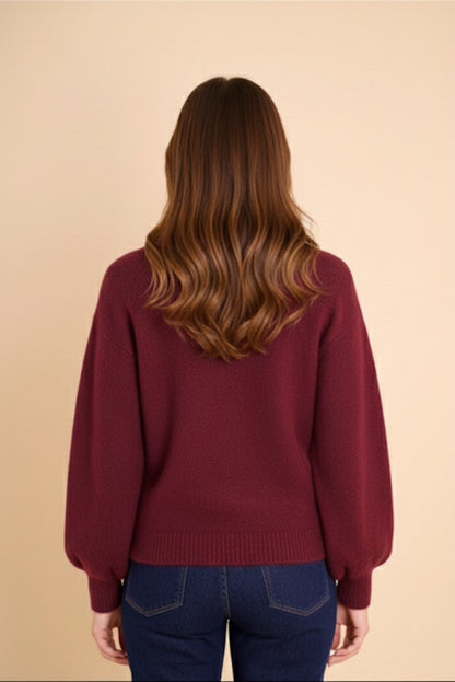 Pull Denise Bordeaux