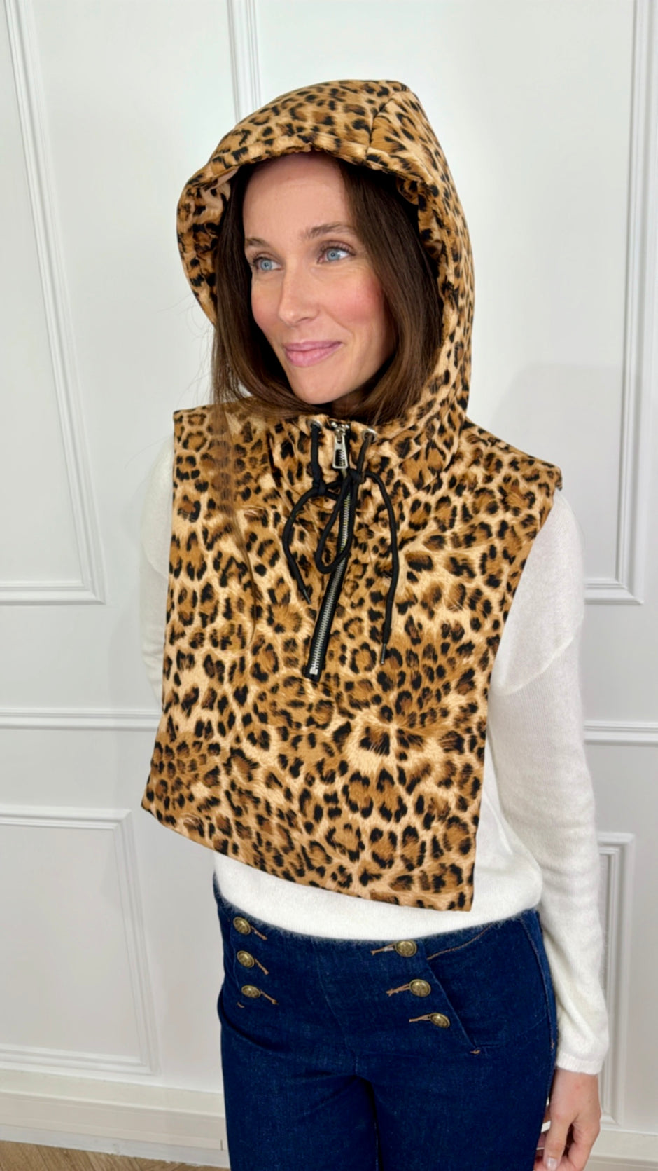 Capuche Noemie Léopard