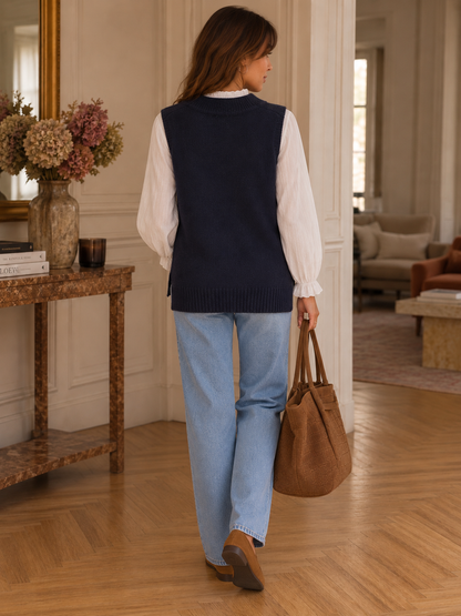 Pull Sans Manche Anita Marine