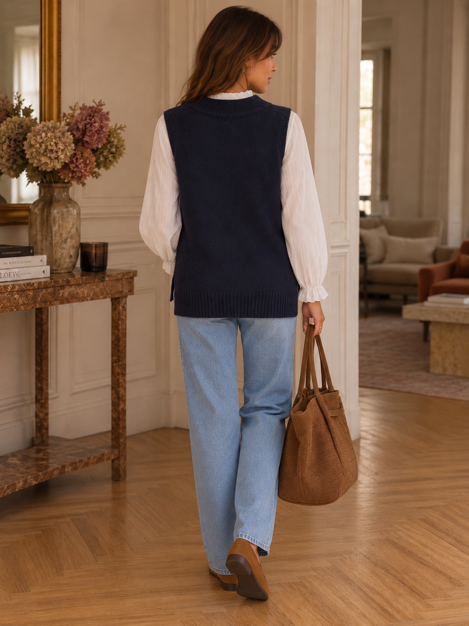 Pull Sans Manche Anita Marine