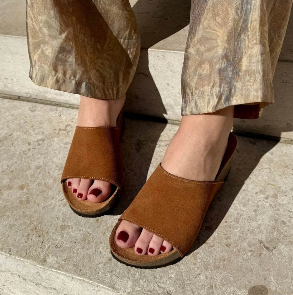 Mules Compensées Alex Camel