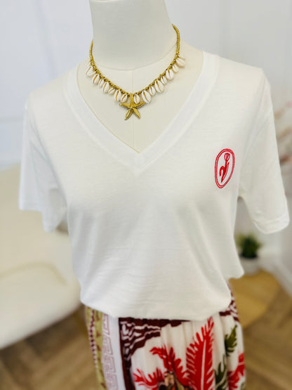 T shirt Kamille écru