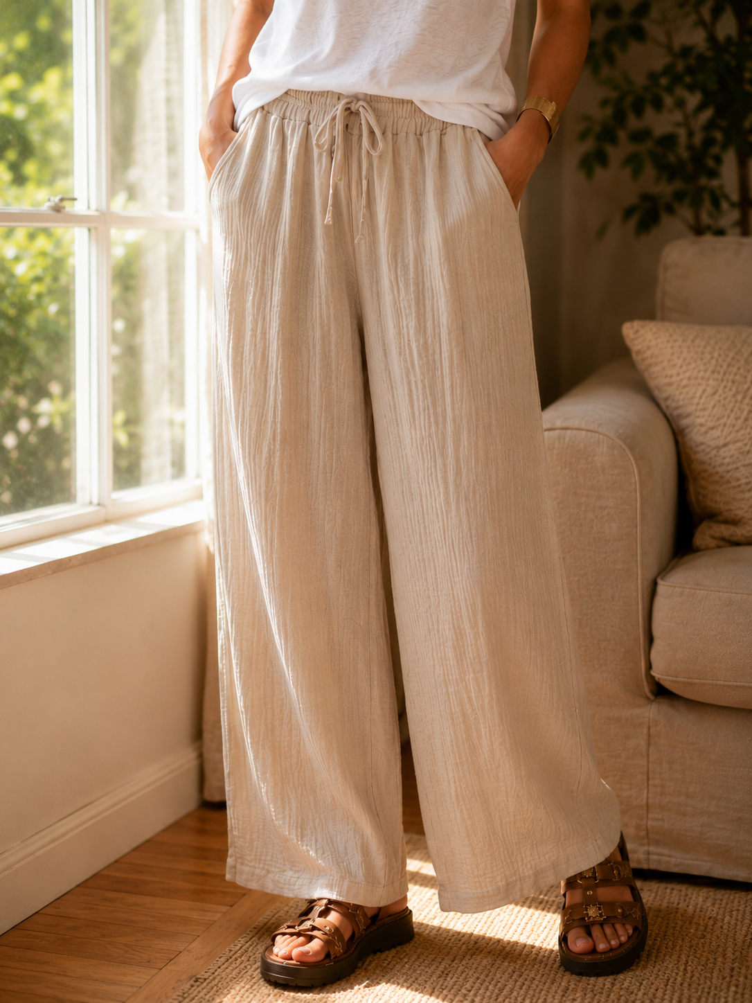 Pantalon Gaze Lance Beige
