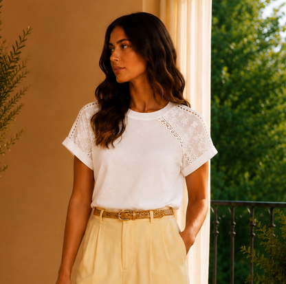 T shirt Layla Ecru
