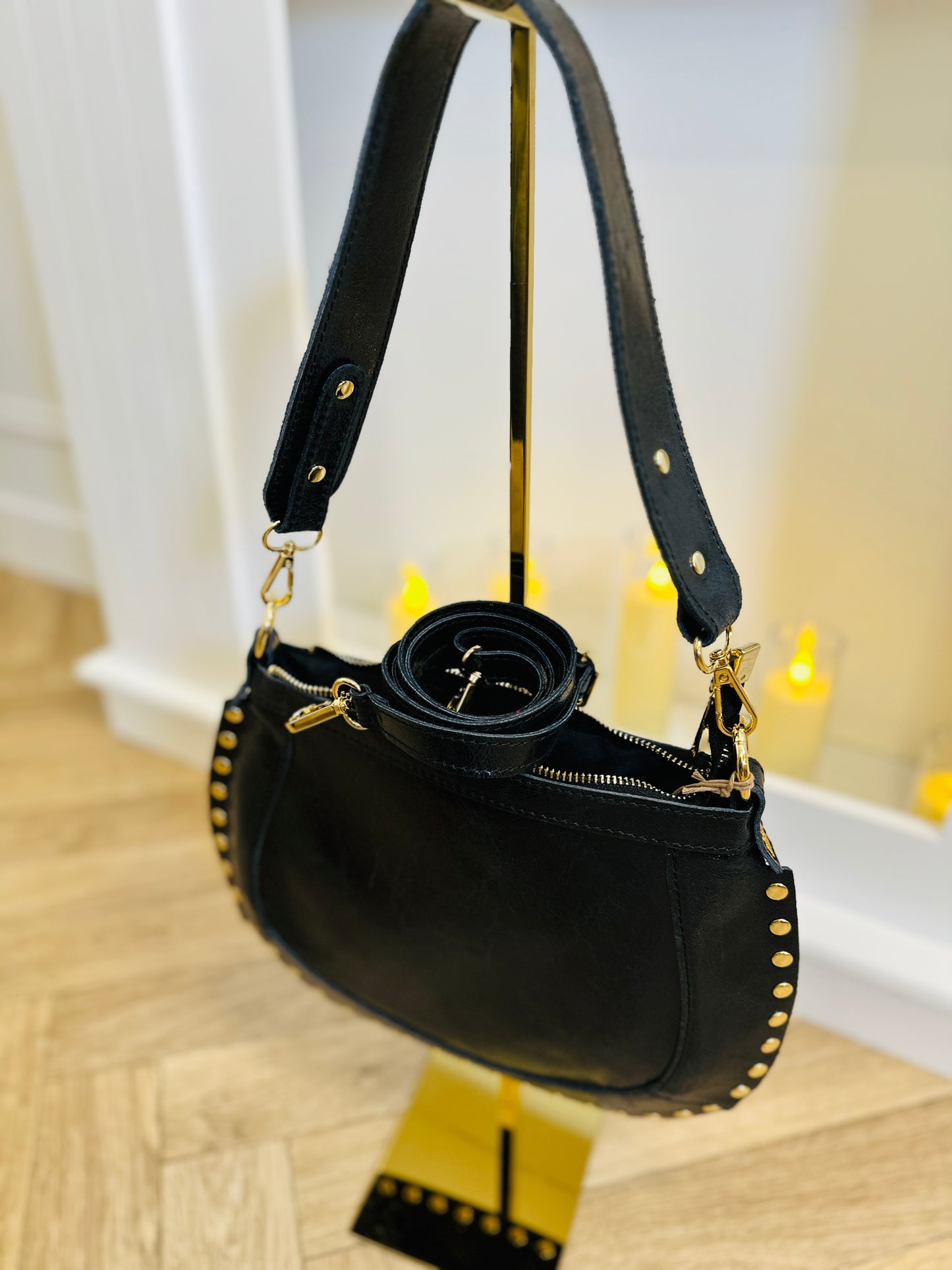 Sac Cuir Mailan Noir - Ma&Me