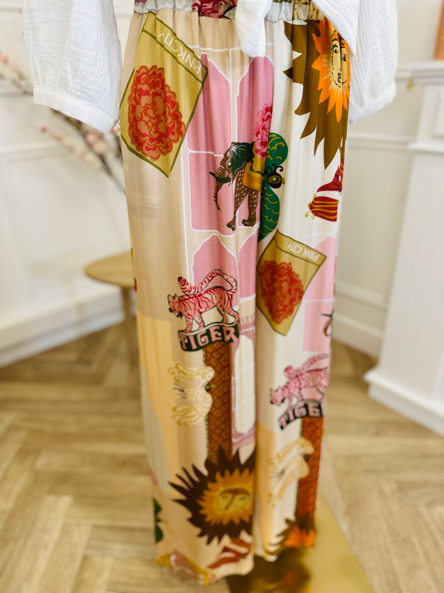 Pantalon Fluide Gaby Rose