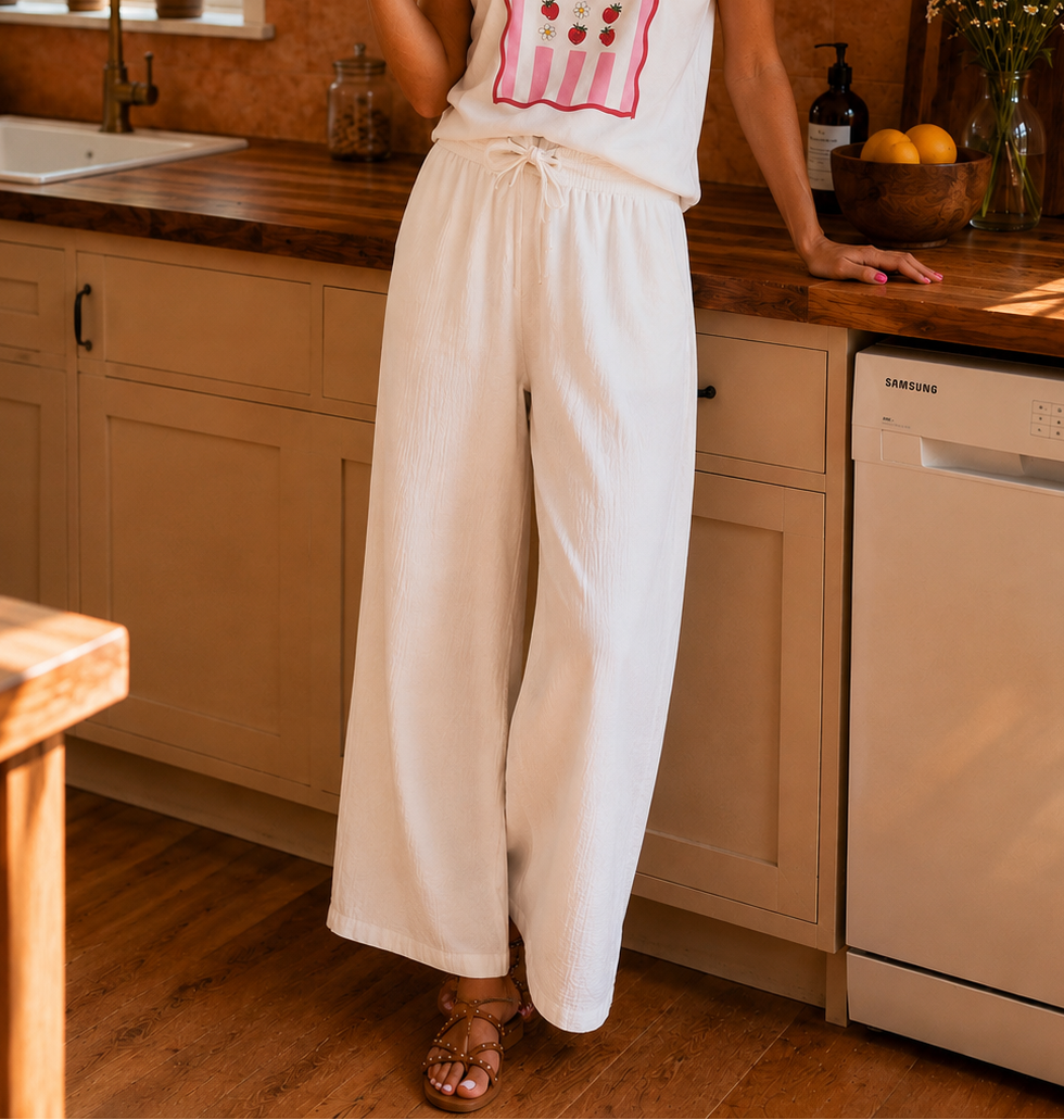 Pantalon Gaze Lance Blanc