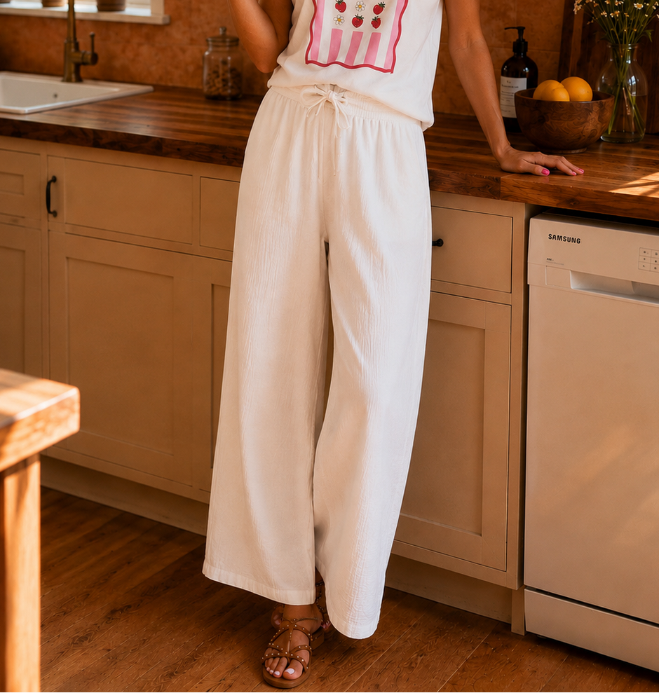 Pantalon Gaze Lance Blanc