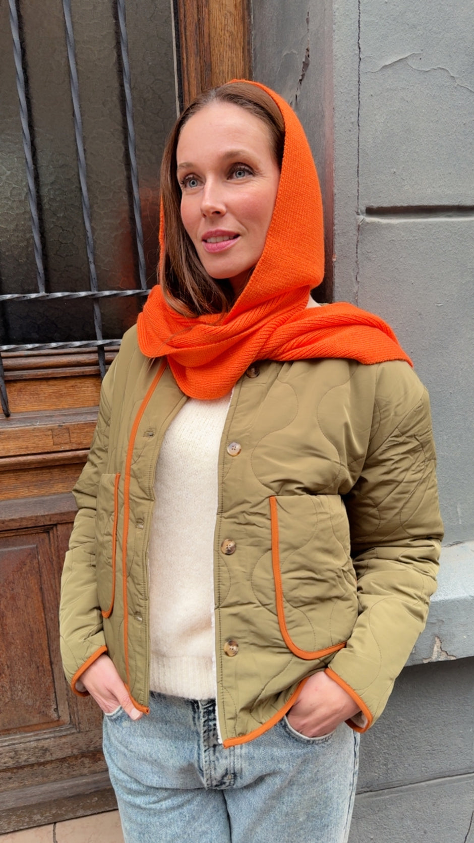 Cagoule Heart Orange