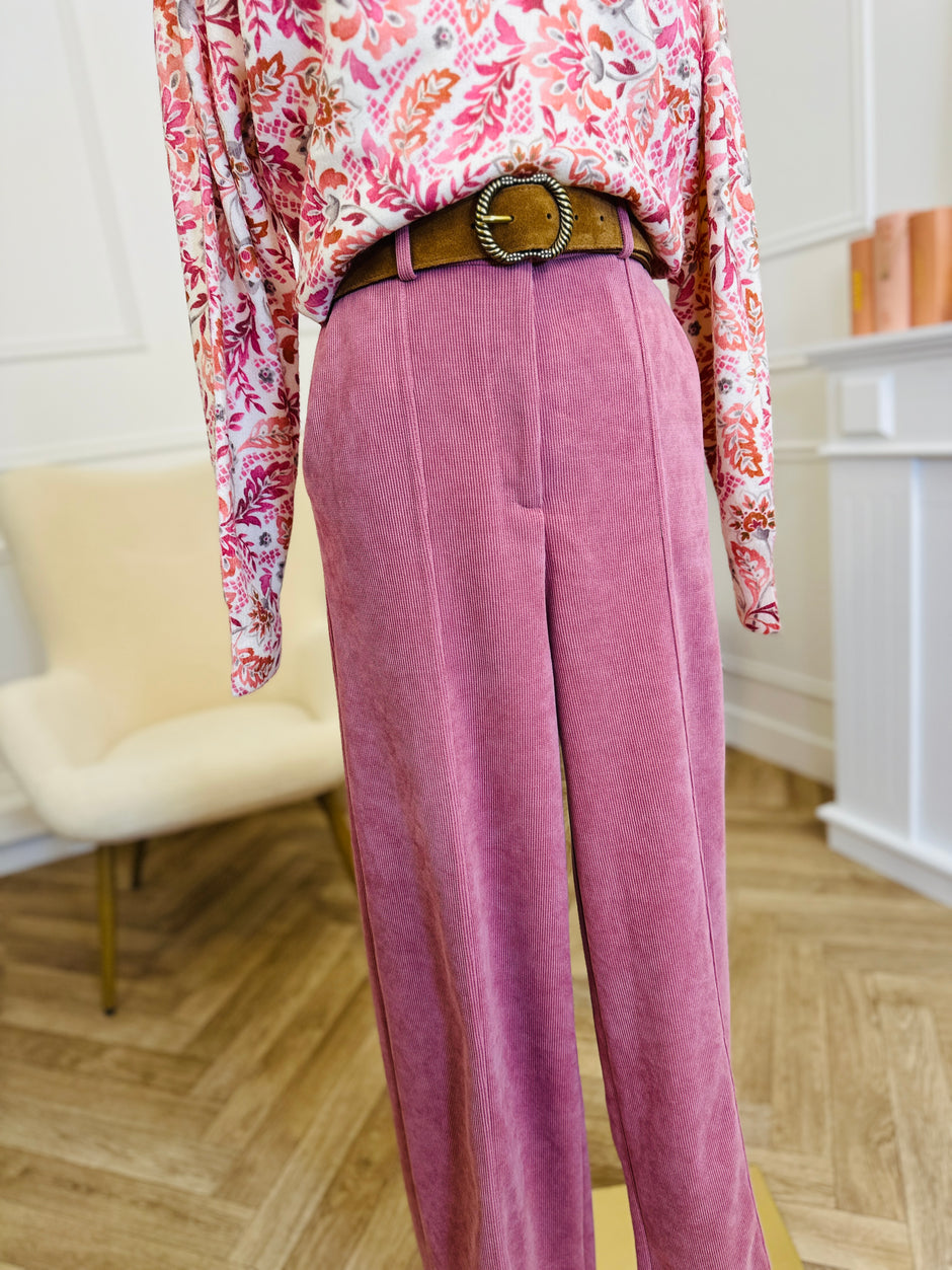 Pantalon Kate Corduroy Rose
