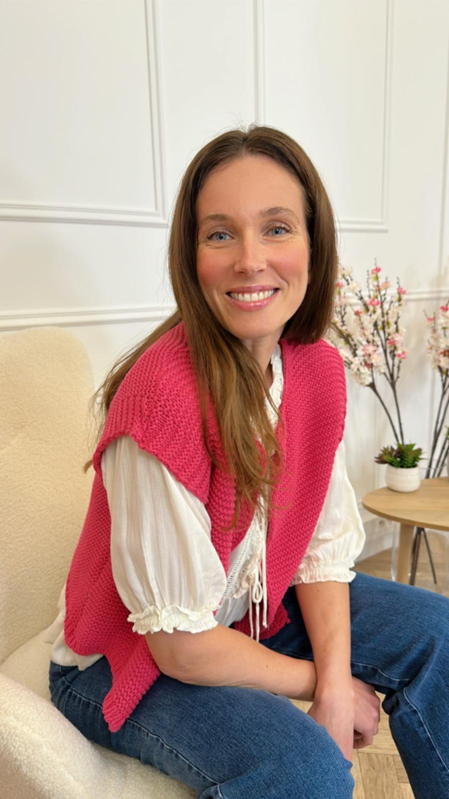 Gilet Cathleen Fuchsia