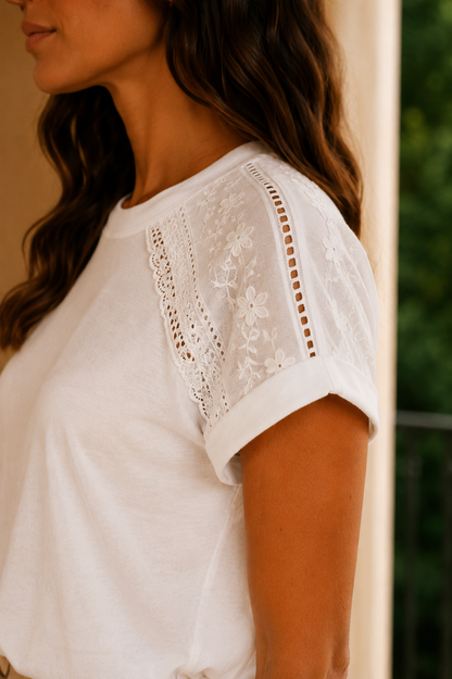 T shirt Layla Ecru