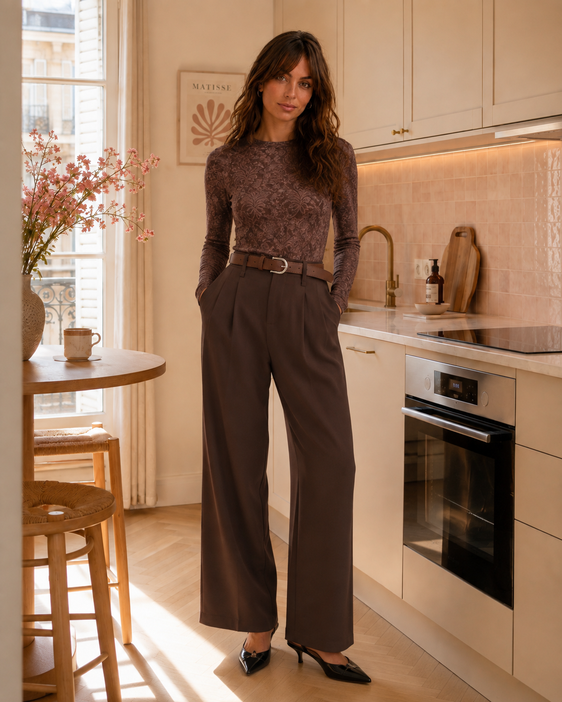 Pantalon Maelia Choco