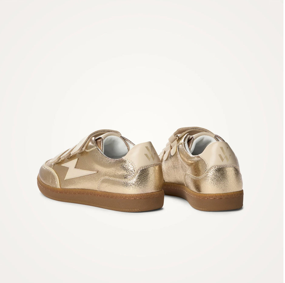 Baskets éclair Tennesse or à semelle rétro