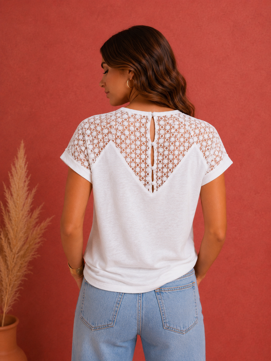 T Shirt Leila Ecru