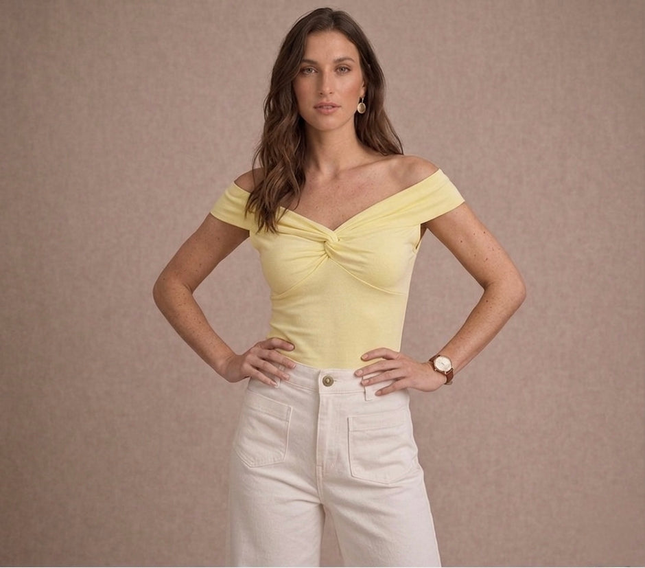 Top Emilia Jaune