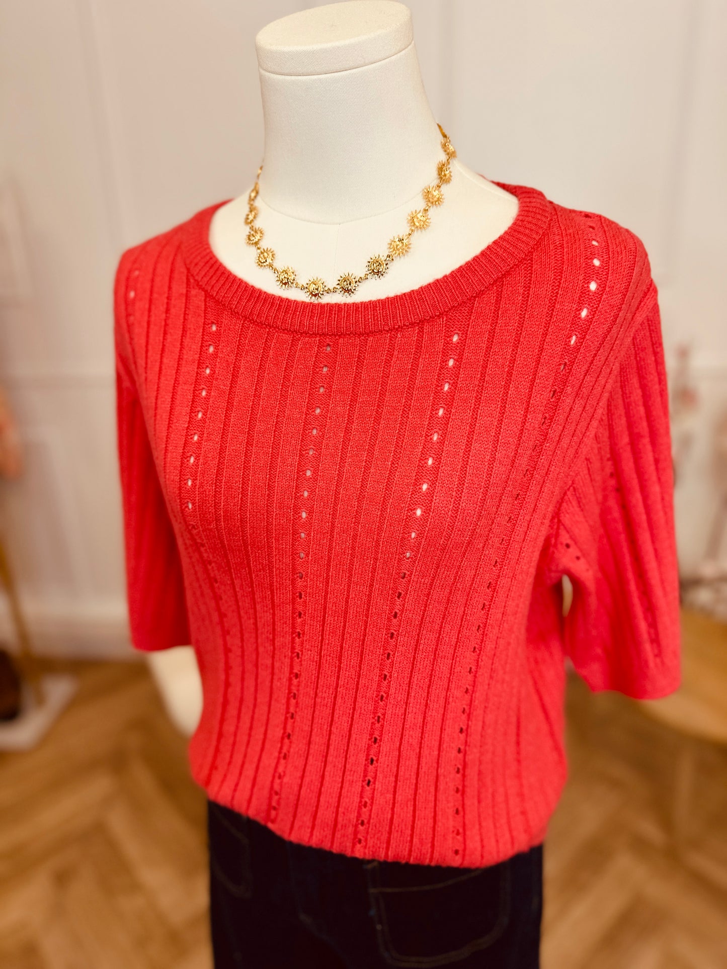 Pull Sella Rose Coquelicot