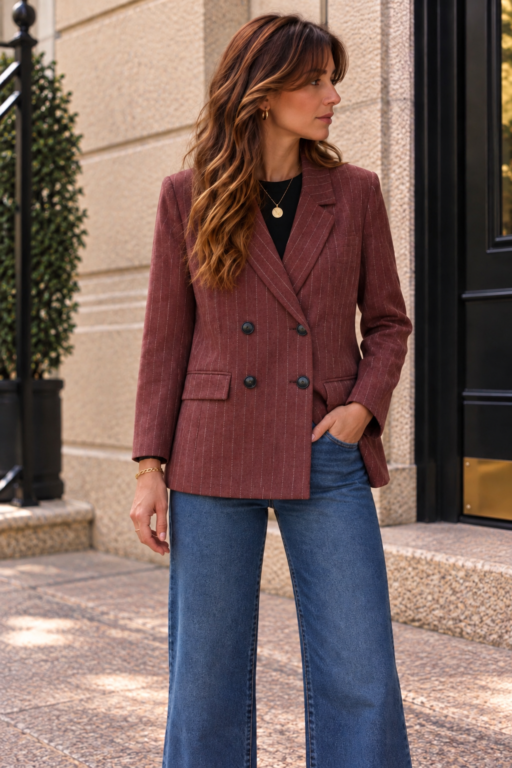 Blazer Viviane Bordeaux