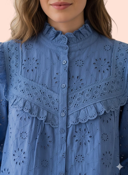 Blouse Priscilla Bleue