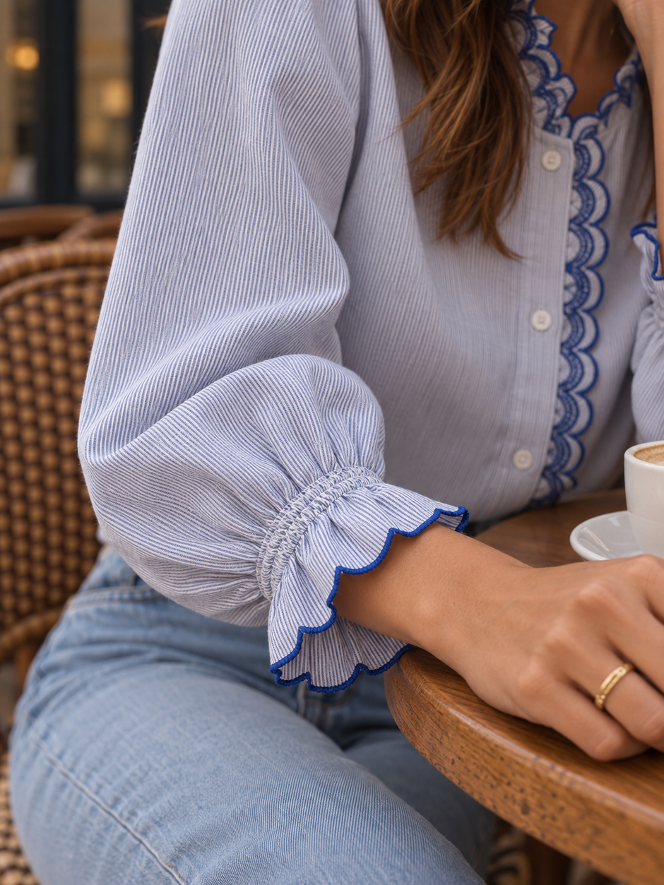Blouse Charlotte Bleue