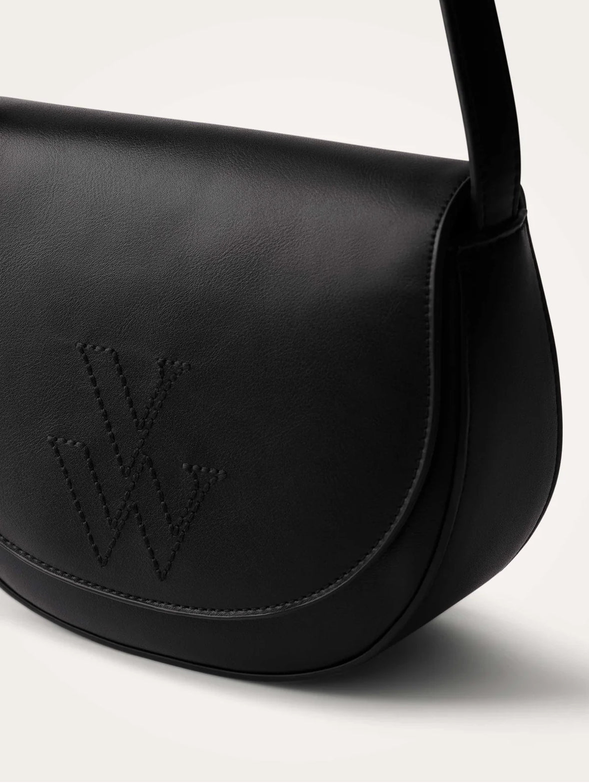 Sac bandoulière Jasmine Noir à rabat