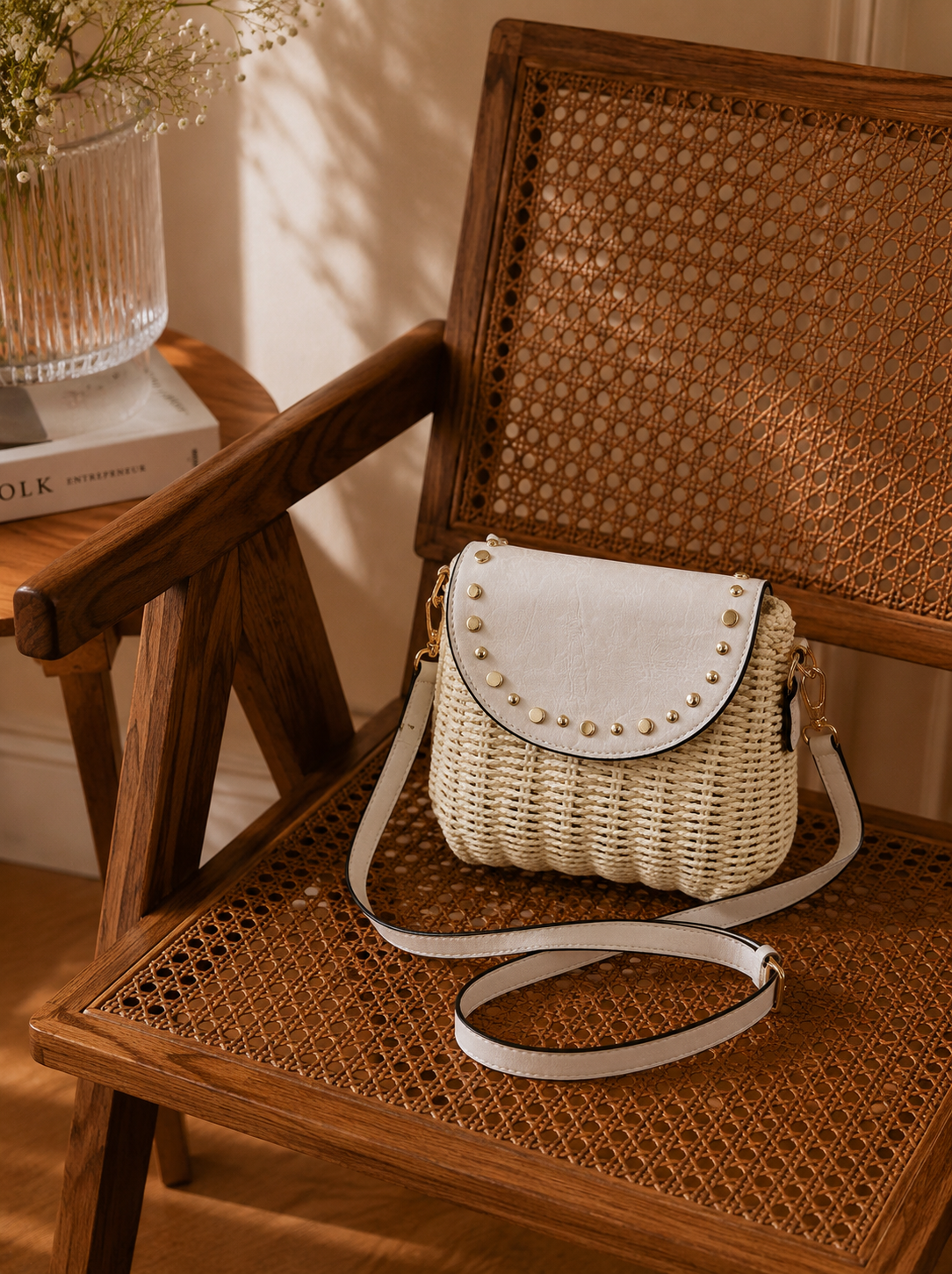Sac Panier Ecru