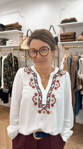 blouse Cassia brodée