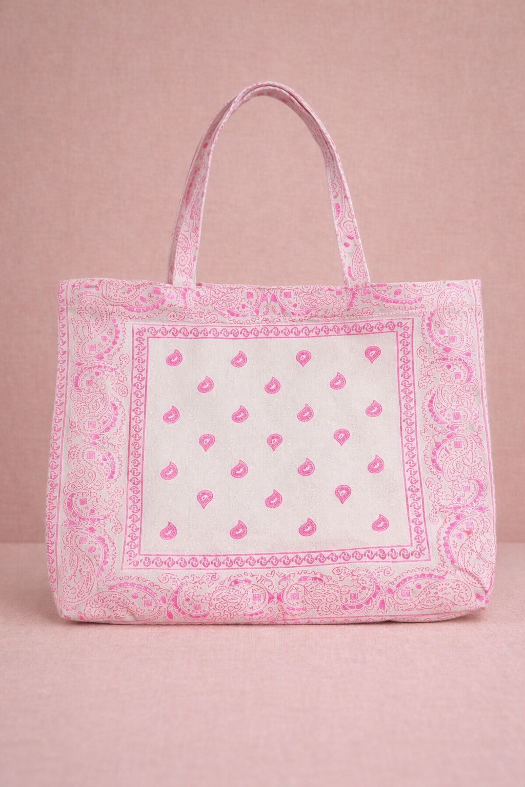 Cabas Bandana Rose Fluo