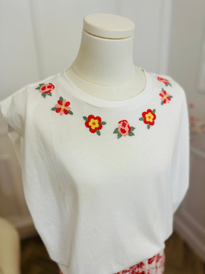 Débardeur Kristina Fleuri