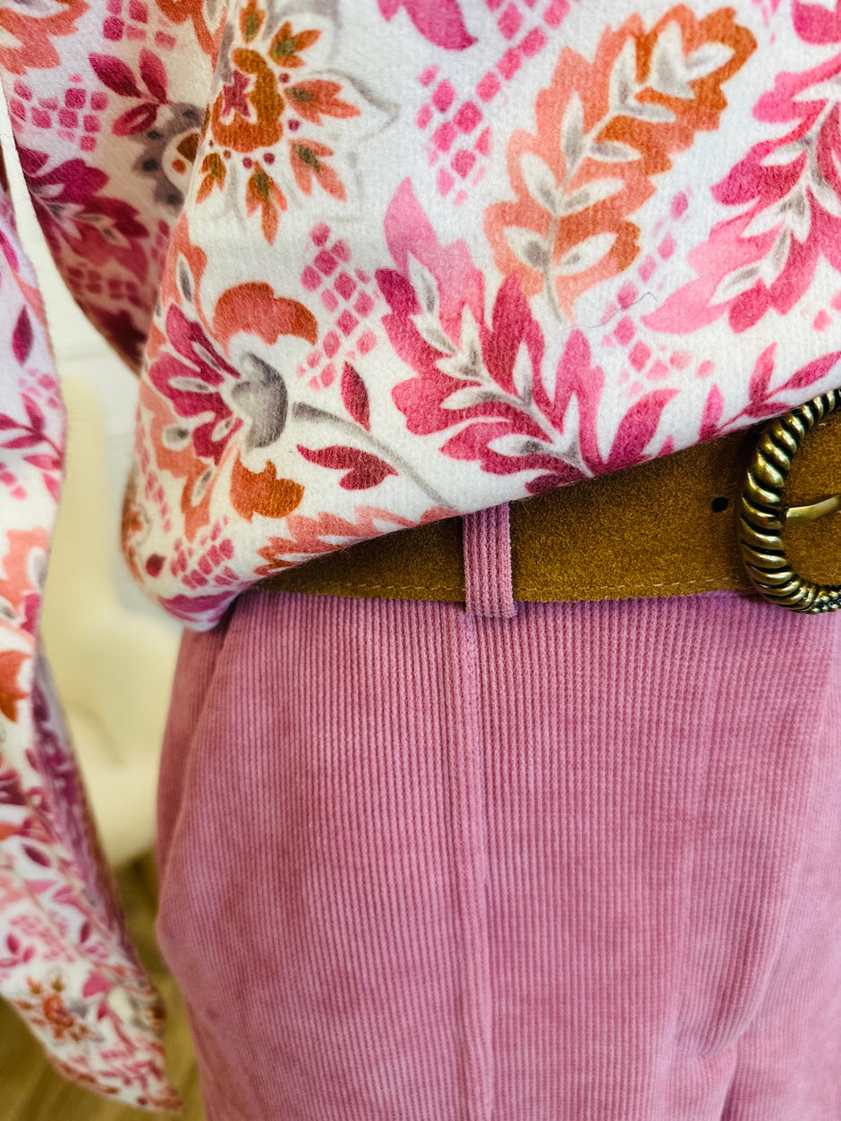 Pantalon Kate Corduroy Rose