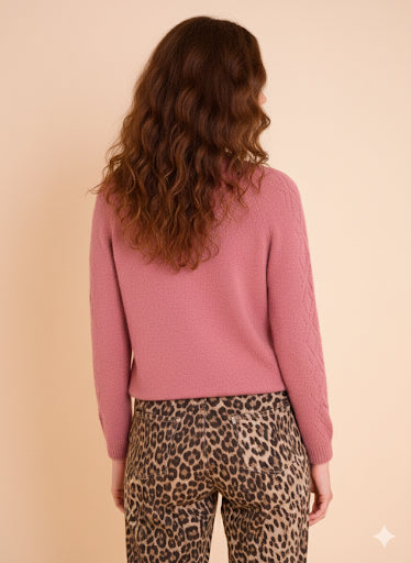 Pull Maryah ajouré Rose