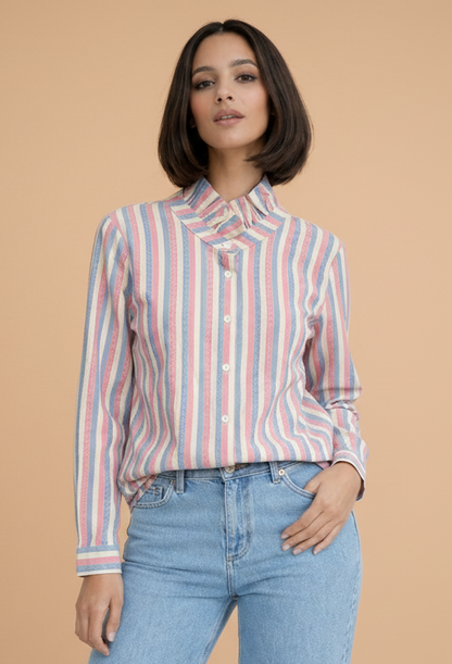 Chemise Gala Bleue Rose