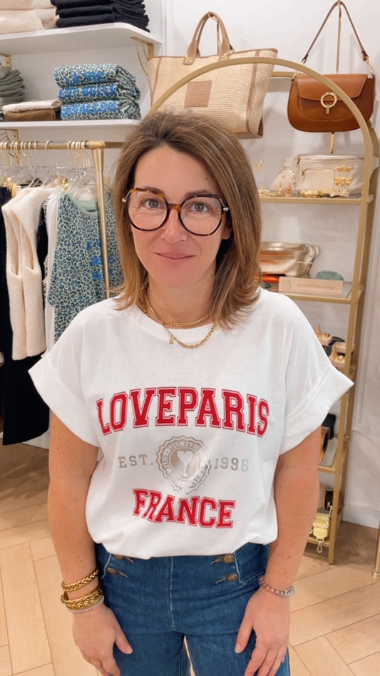 T-Shirt Ecru Loveparis