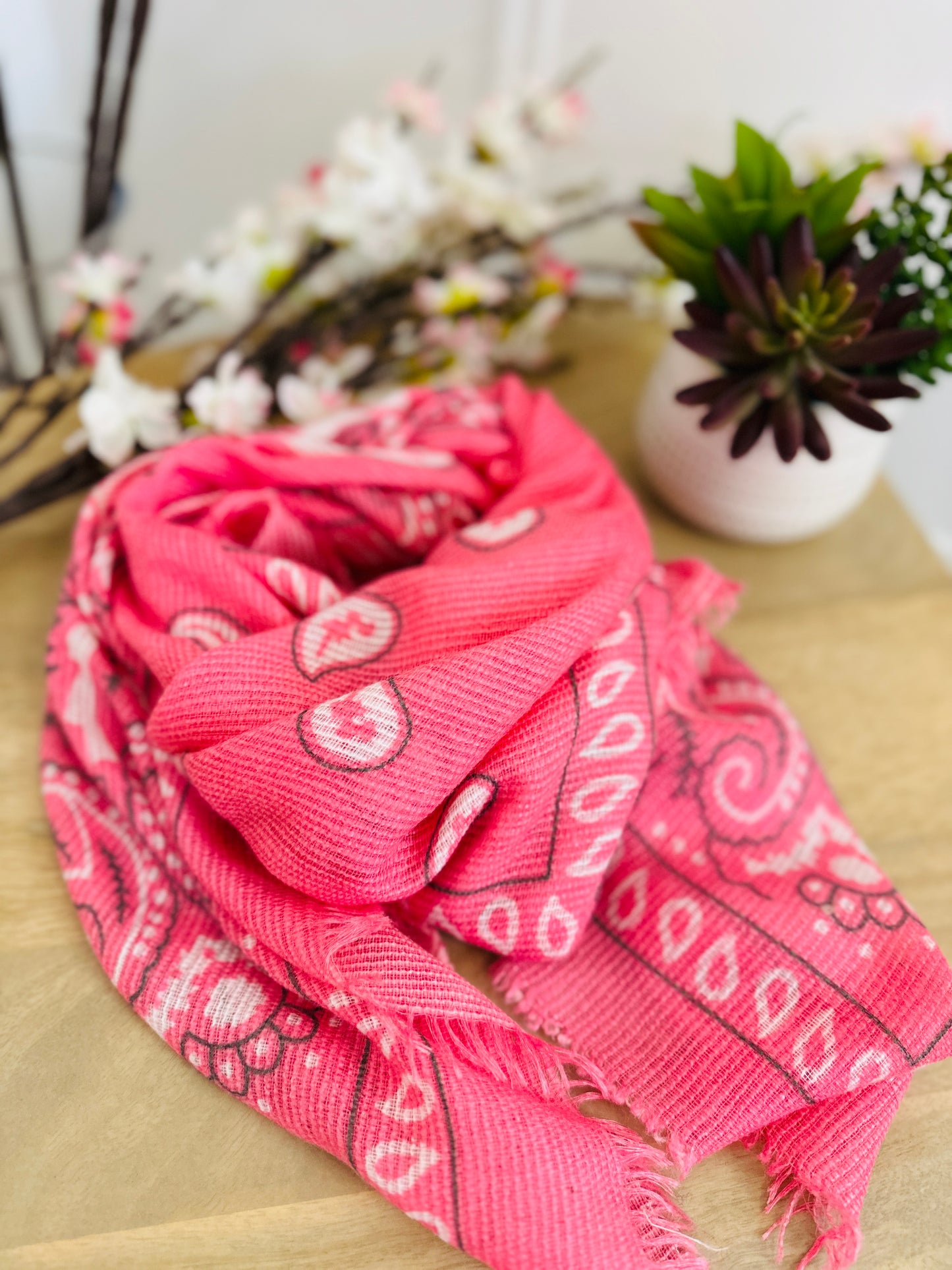 Foulard Brandy Rose Fluo